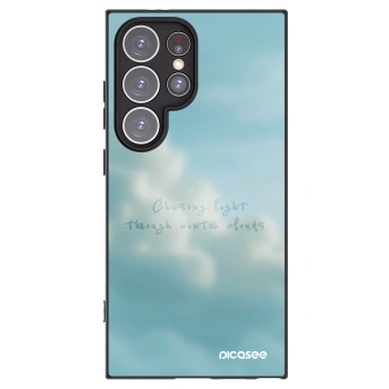 Picasee silikonowe czarne etui na Samsung Galaxy S24 Ultra S928B 5G - CHASiNG LIGHT