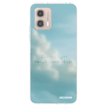 Picasee silikonowe przeźroczyste etui na Motorola Moto G53 5G - CHASiNG LIGHT