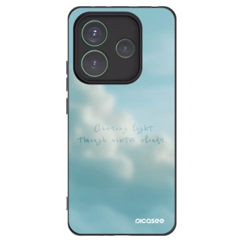 Picasee silikonowe czarne etui na Xiaomi Redmi Note 14 5G - CHASiNG LIGHT
