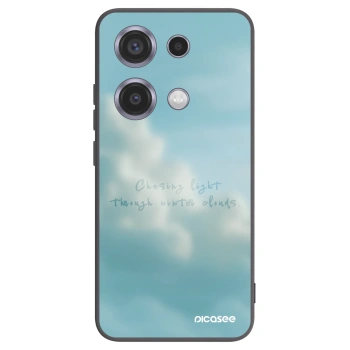 Picasee silikonowe czarne etui na Xiaomi Redmi Note 14S - CHASiNG LIGHT