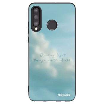 Picasee silikonowe czarne etui na Huawei P30 Lite - CHASiNG LIGHT