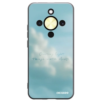 Picasee silikonowe czarne etui na Honor Magic8 Lite 5G - CHASiNG LIGHT