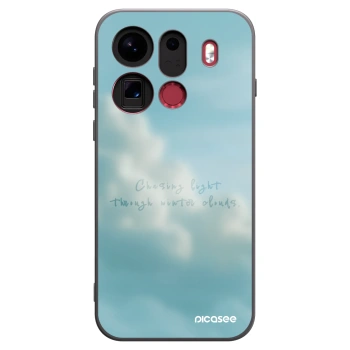 Picasee silikonowe czarne etui na OPPO Find X9 Pro - CHASiNG LIGHT