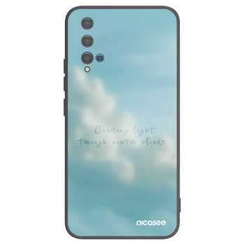 Picasee silikonowe czarne etui na Huawei Nova 5T - CHASiNG LIGHT