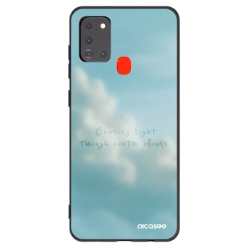 Picasee silikonowe czarne etui na Samsung Galaxy A21s - CHASiNG LIGHT