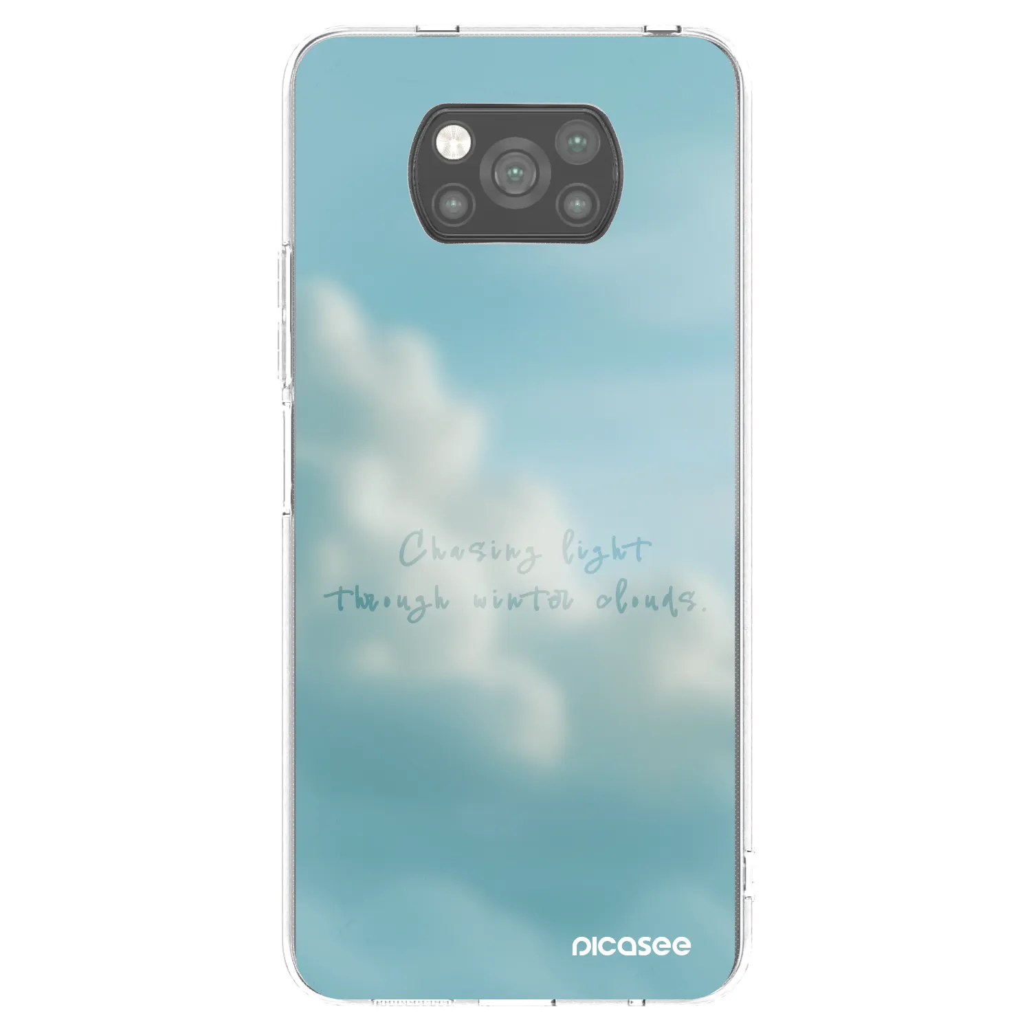 Picasee silikonowe czarne etui na Xiaomi Poco X3 - CHASiNG LIGHT