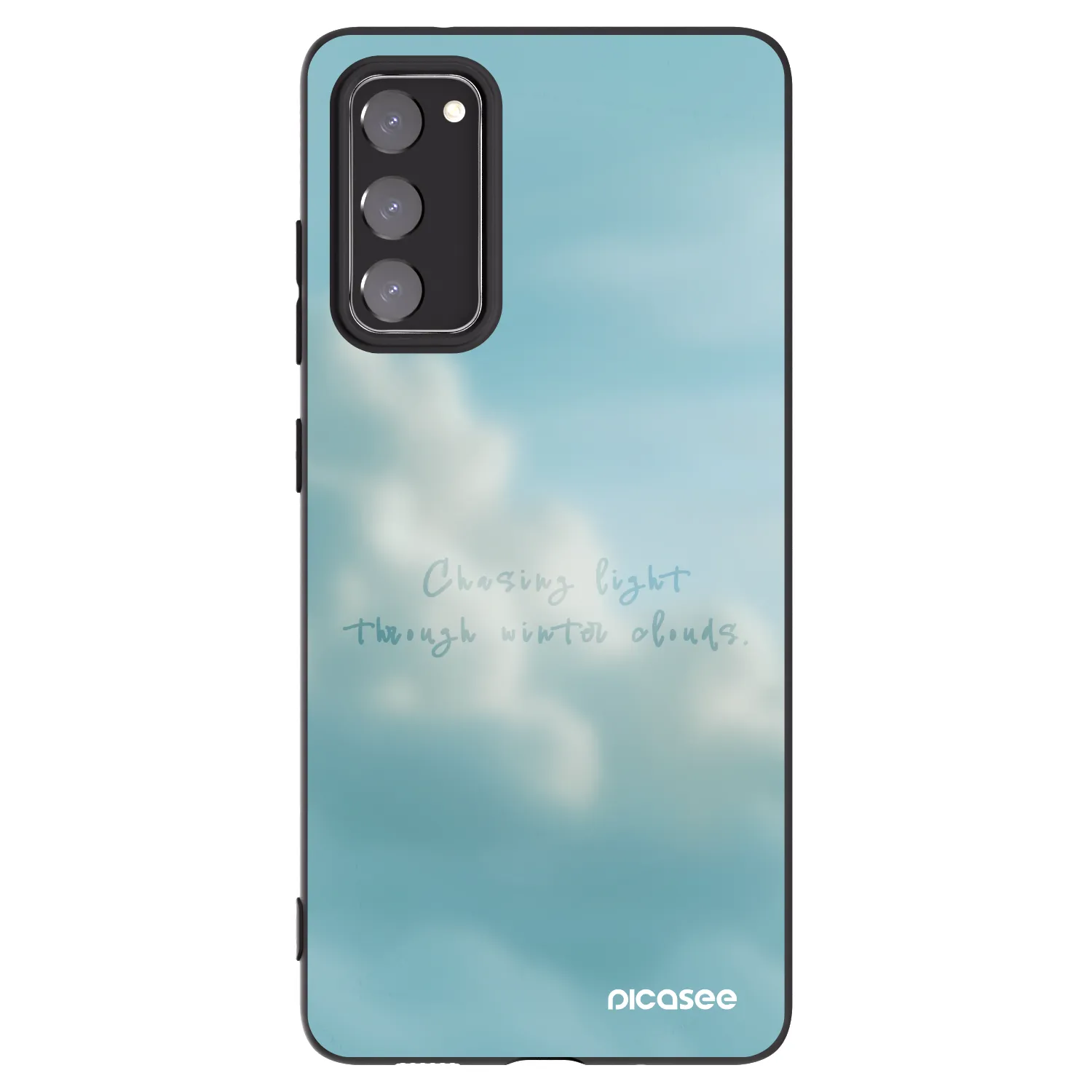 Picasee silikonowe czarne etui na Samsung Galaxy S20 FE - CHASiNG LIGHT