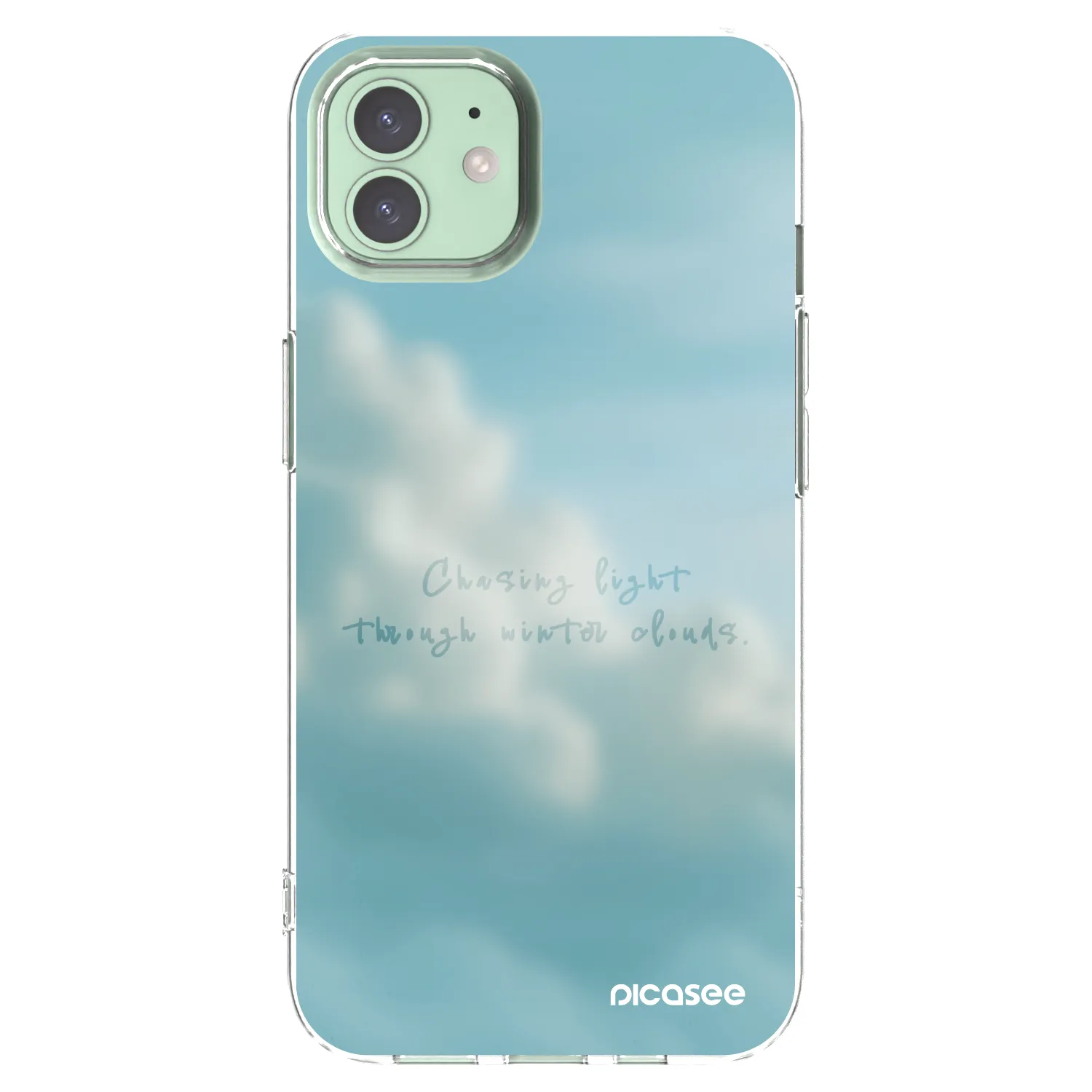 Picasee silikonowe przeźroczyste etui na Apple iPhone 12 - CHASiNG LIGHT