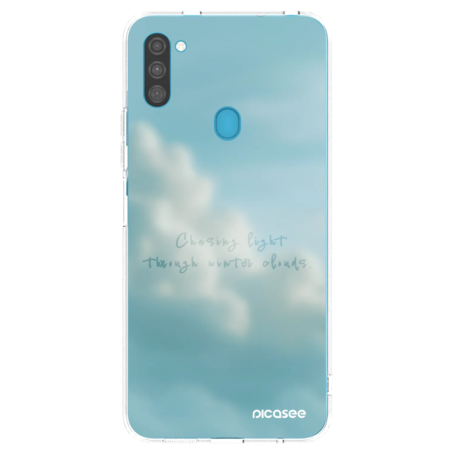 Picasee silikonowe przeźroczyste etui na Samsung Galaxy M11 - CHASiNG LIGHT
