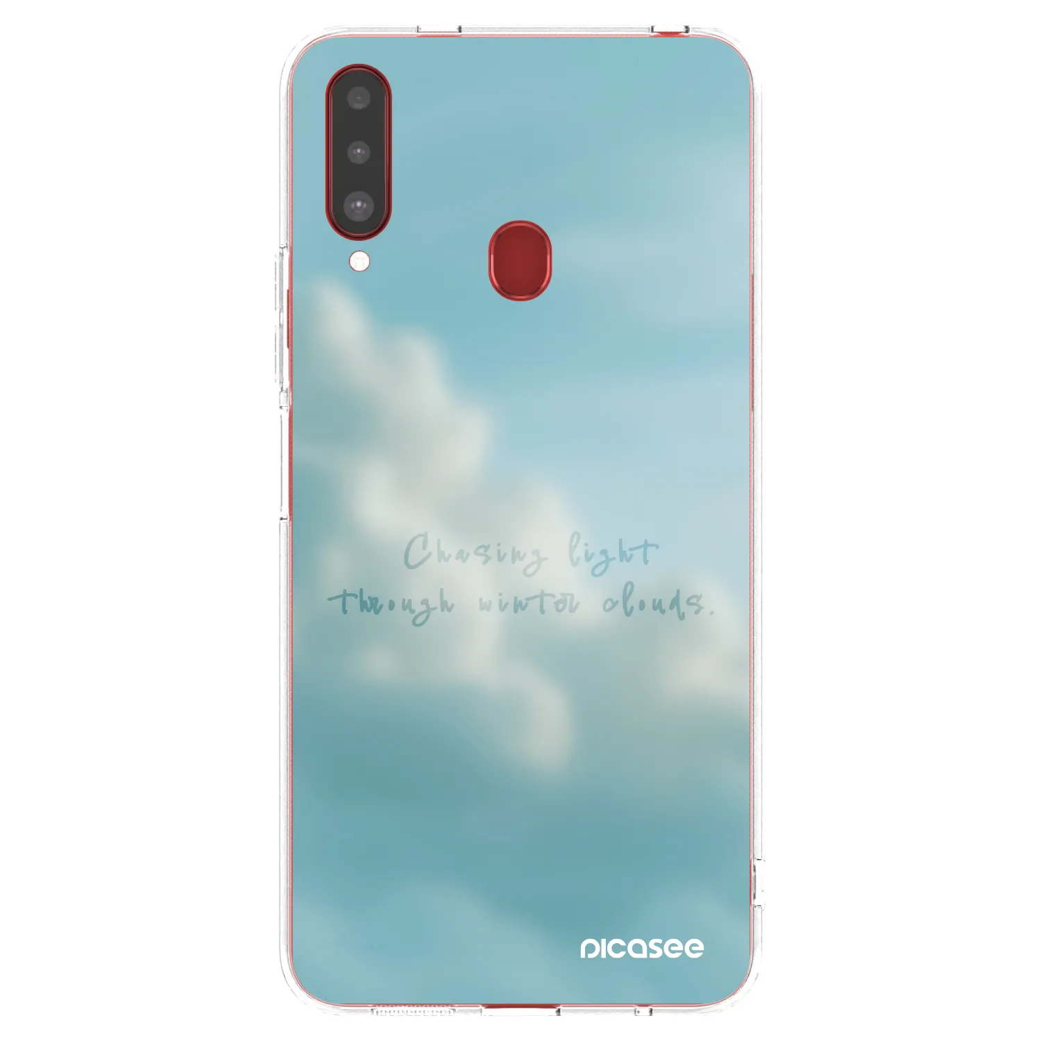 Picasee silikonowe przeźroczyste etui na Samsung Galaxy A20s - CHASiNG LIGHT