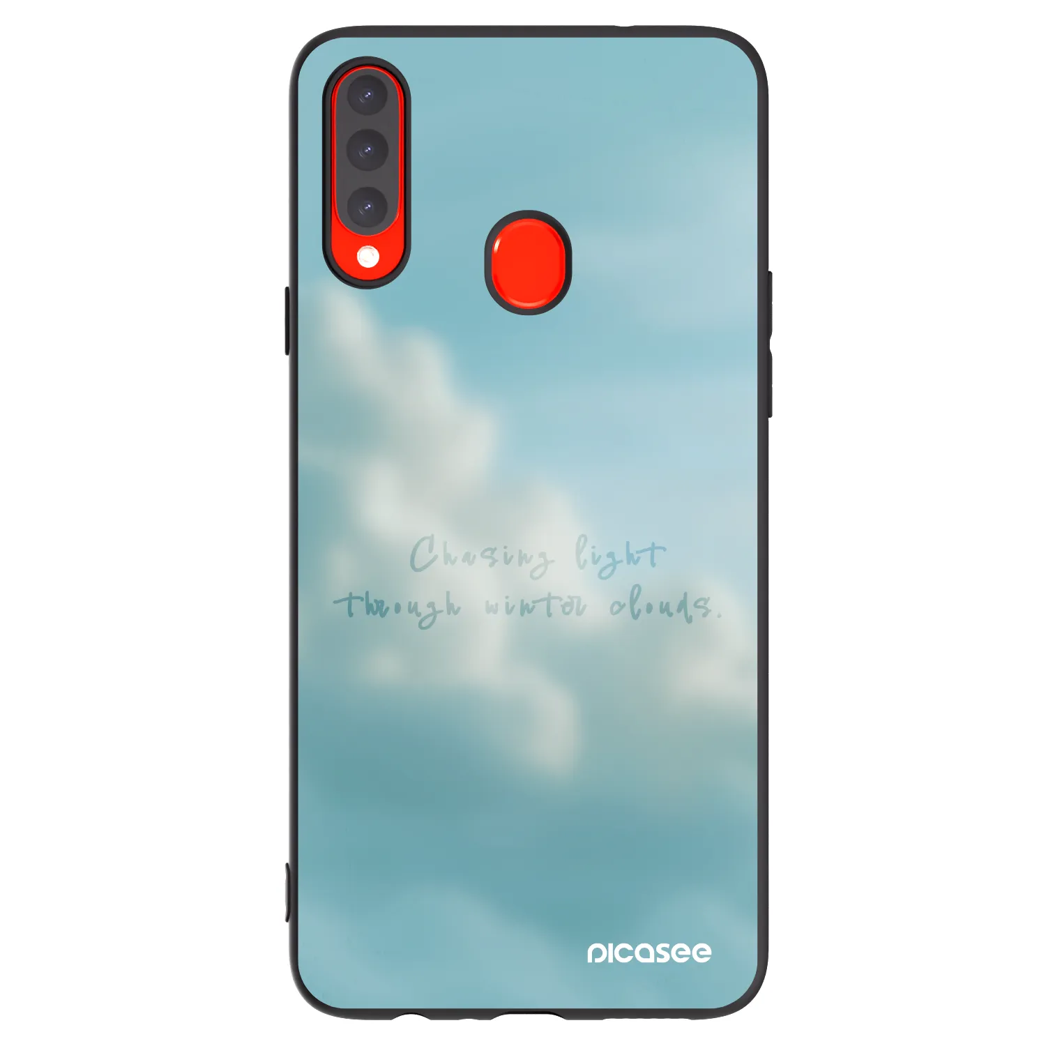 Picasee silikonowe czarne etui na Samsung Galaxy A20s - CHASiNG LIGHT