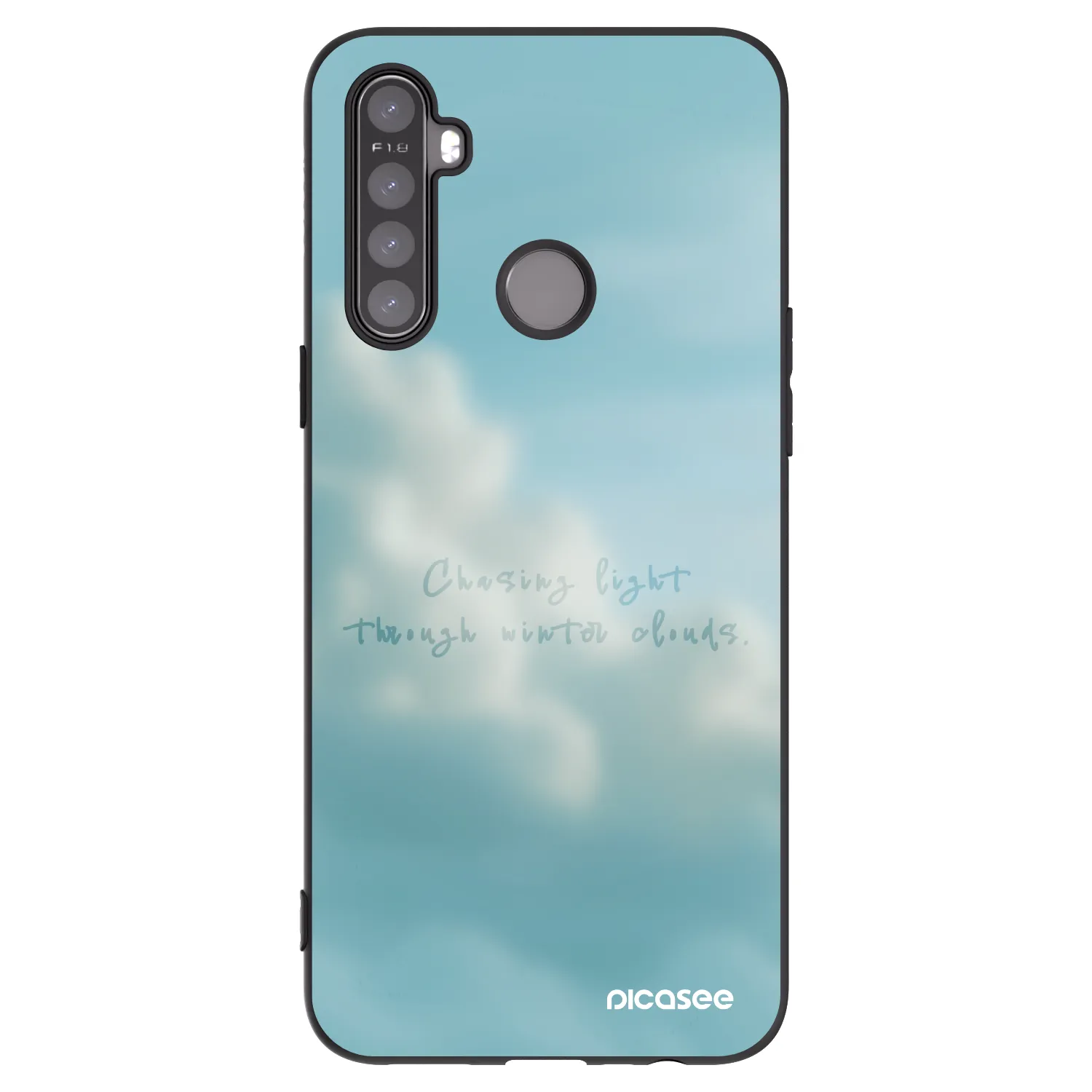 Picasee silikonowe czarne etui na Realme 5 - CHASiNG LIGHT