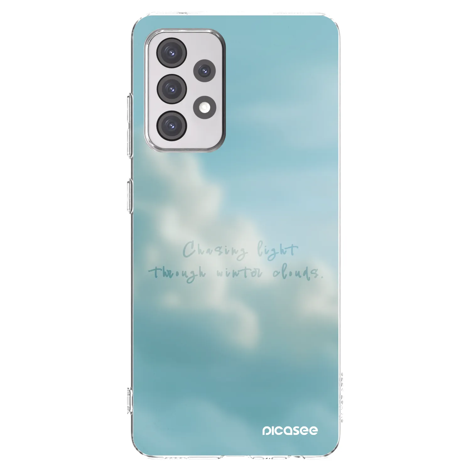 Picasee silikonowe przeźroczyste etui na Samsung Galaxy A52 5G A525F - CHASiNG LIGHT