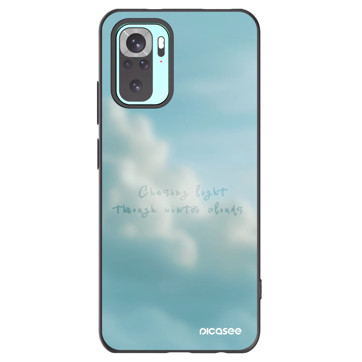 Picasee silikonowe czarne etui na Xiaomi Redmi Note 10 Pro - CHASiNG LIGHT