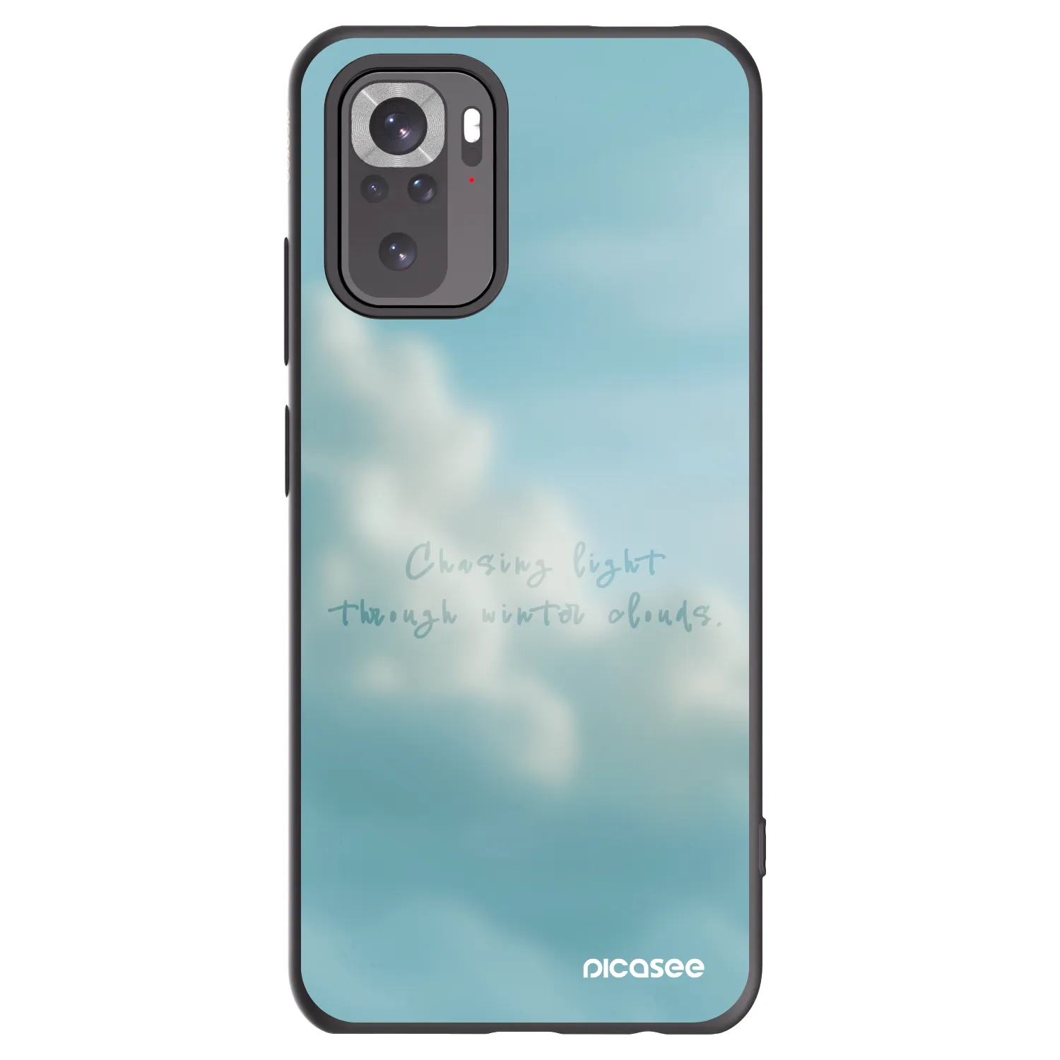 Picasee silikonowe czarne etui na Xiaomi Redmi Note 10S - CHASiNG LIGHT