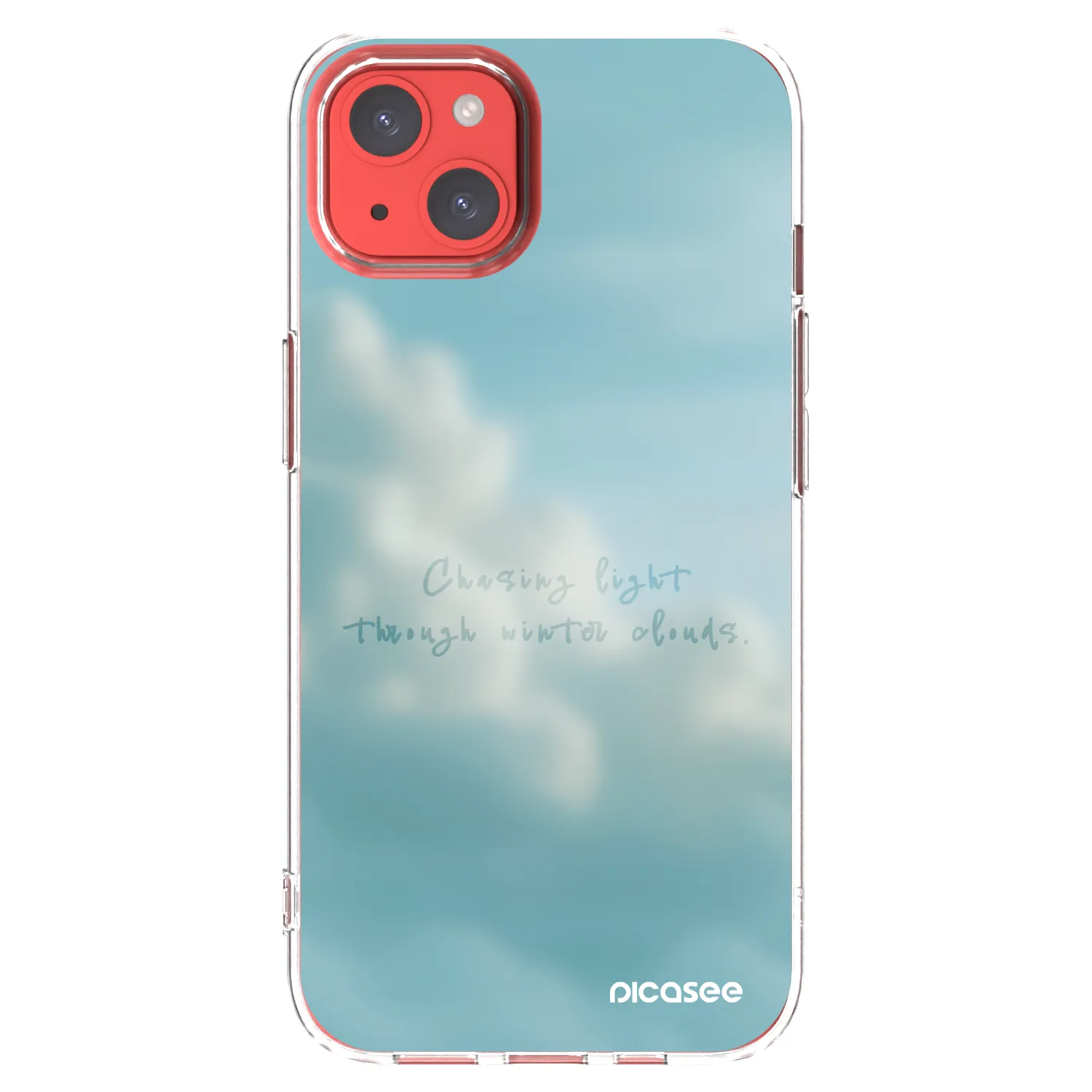 Picasee silikonowe przeźroczyste etui na Apple iPhone 13 - CHASiNG LIGHT