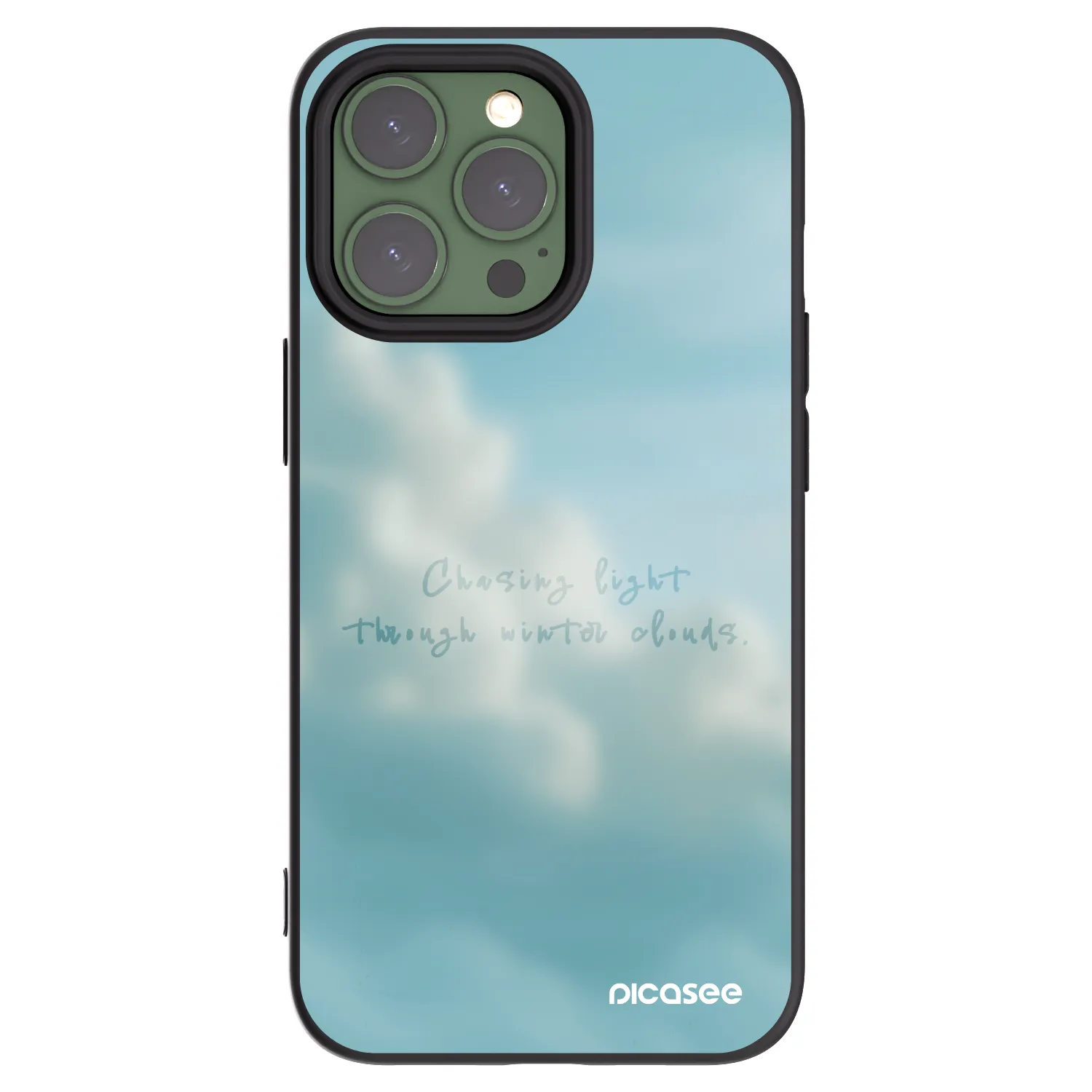 Picasee silikonowe czarne etui na Apple iPhone 13 Pro - CHASiNG LIGHT