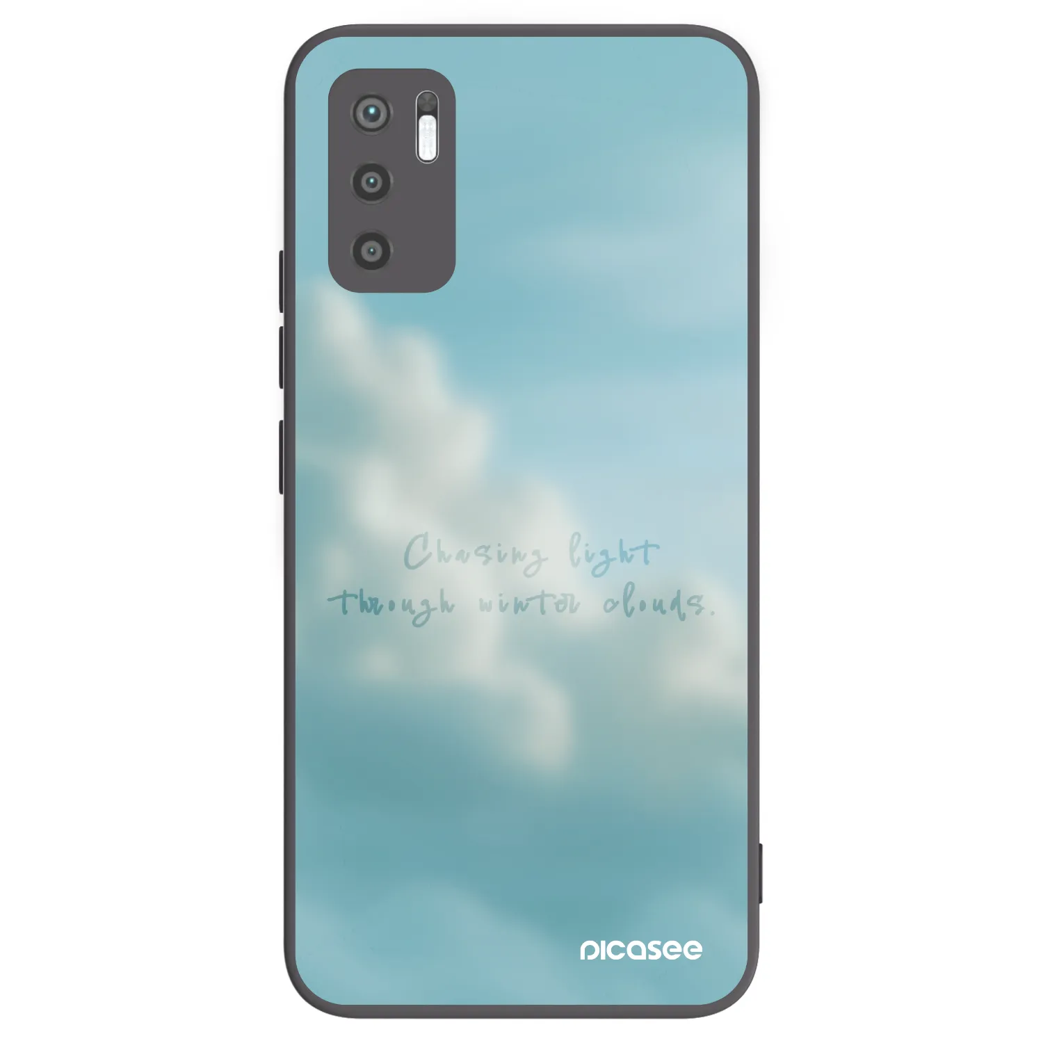 Picasee silikonowe czarne etui na Xiaomi Redmi Note 10 5G - CHASiNG LIGHT