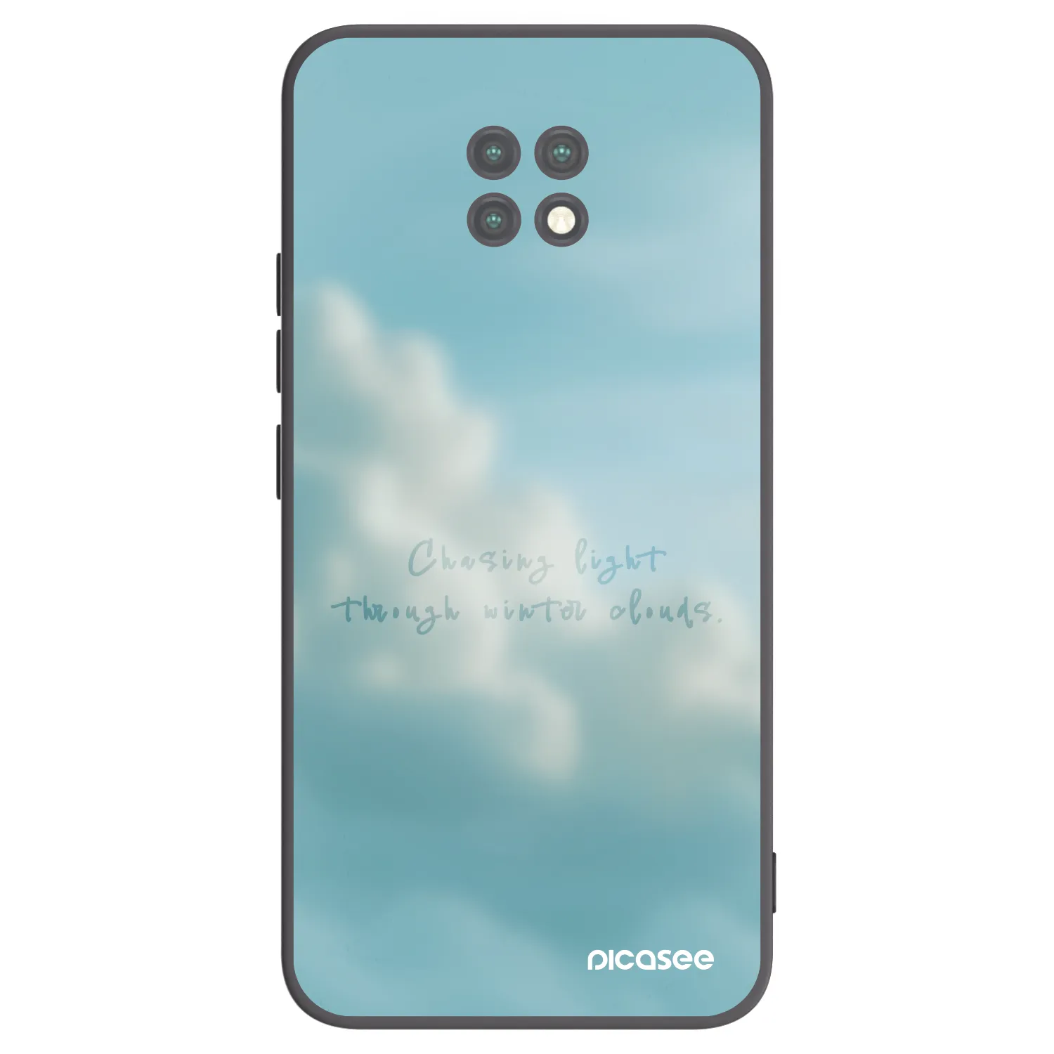 Picasee silikonowe czarne etui na Xiaomi Redmi Note 9T - CHASiNG LIGHT