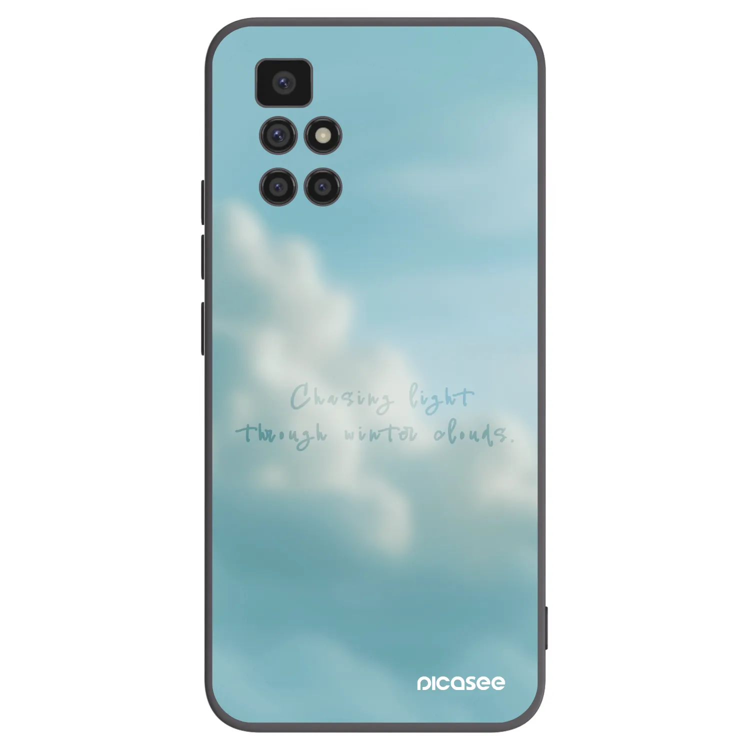 Picasee silikonowe czarne etui na Xiaomi Redmi 10 - CHASiNG LIGHT