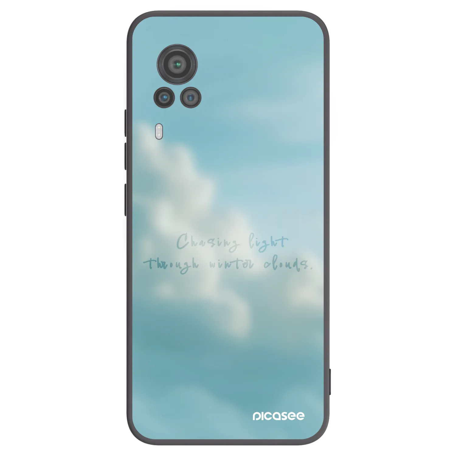 Picasee silikonowe czarne etui na Vivo X60 Pro 5G - CHASiNG LIGHT