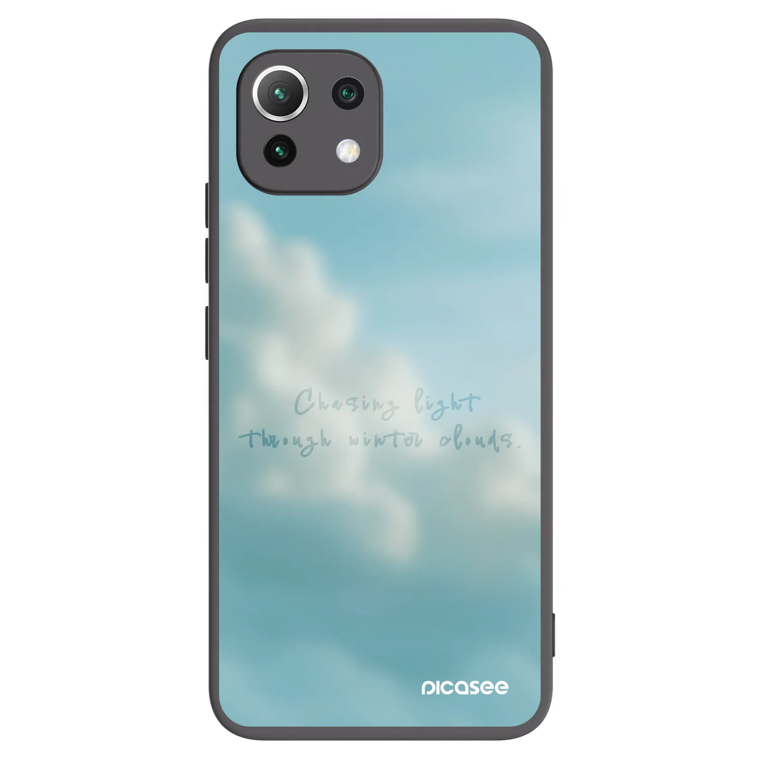 Picasee silikonowe czarne etui na Xiaomi 11 Lite 5G NE - CHASiNG LIGHT