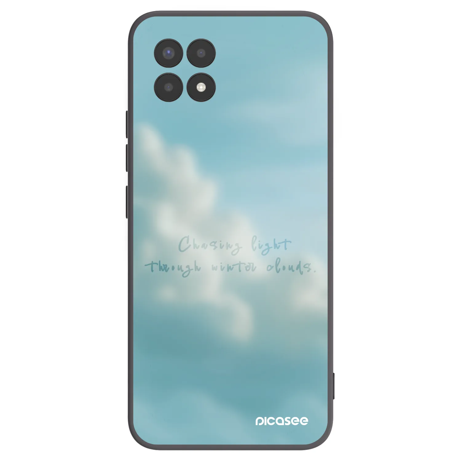 Picasee silikonowe czarne etui na Realme 8i - CHASiNG LIGHT