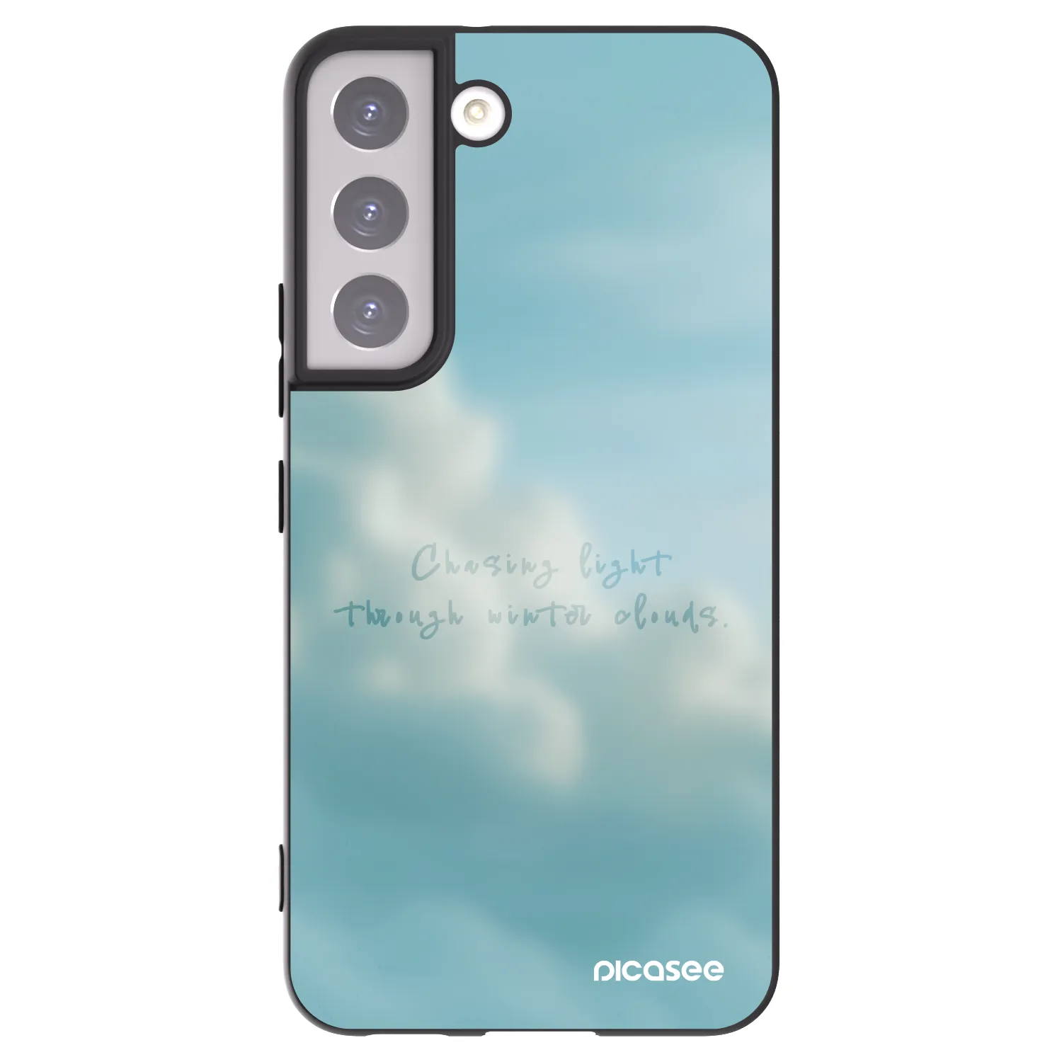 Picasee silikonowe czarne etui na Samsung Galaxy S22 5G - CHASiNG LIGHT