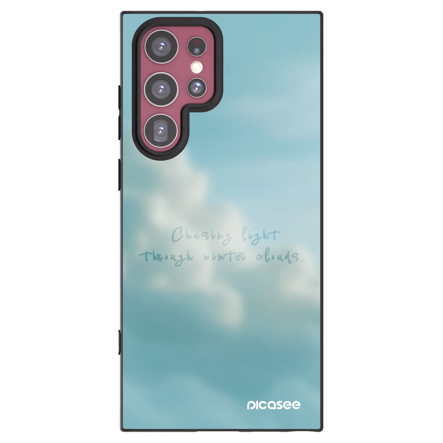 Picasee silikonowe czarne etui na Samsung Galaxy S22 Ultra 5G - CHASiNG LIGHT