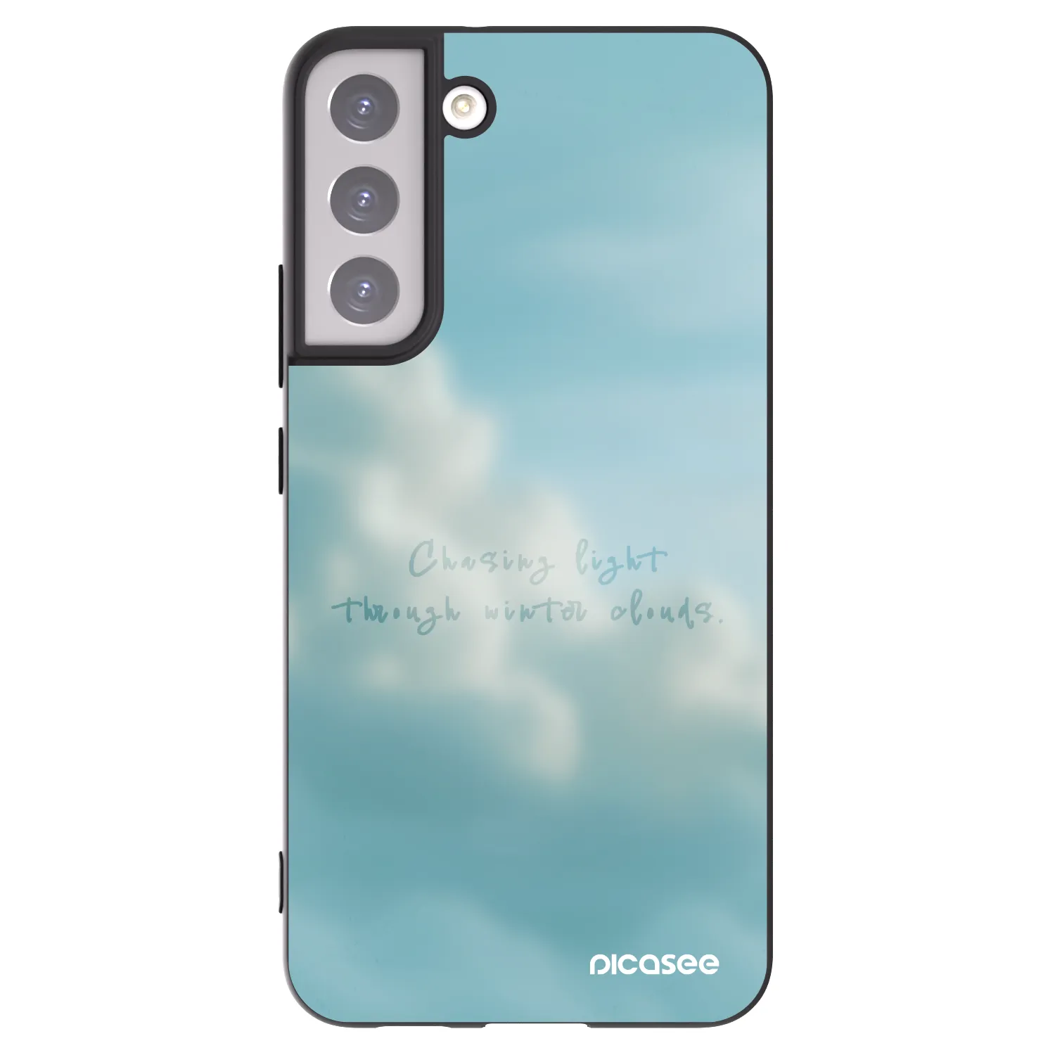 Picasee silikonowe czarne etui na Samsung Galaxy S22+ 5G - CHASiNG LIGHT