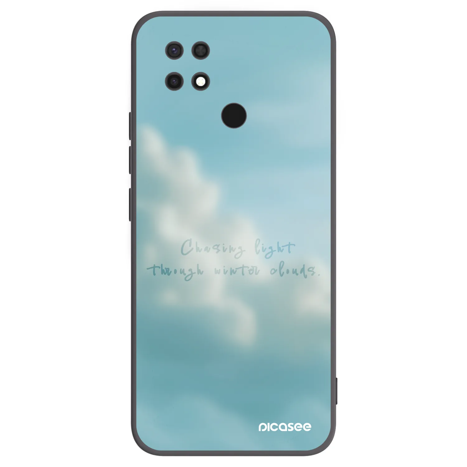 Picasee silikonowe czarne etui na Xiaomi Redmi 10C - CHASiNG LIGHT