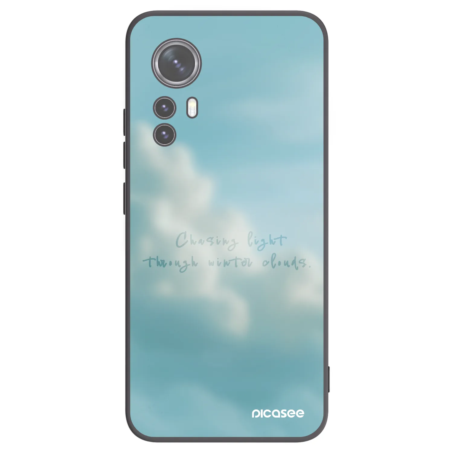Picasee silikonowe czarne etui na Xiaomi 12X - CHASiNG LIGHT