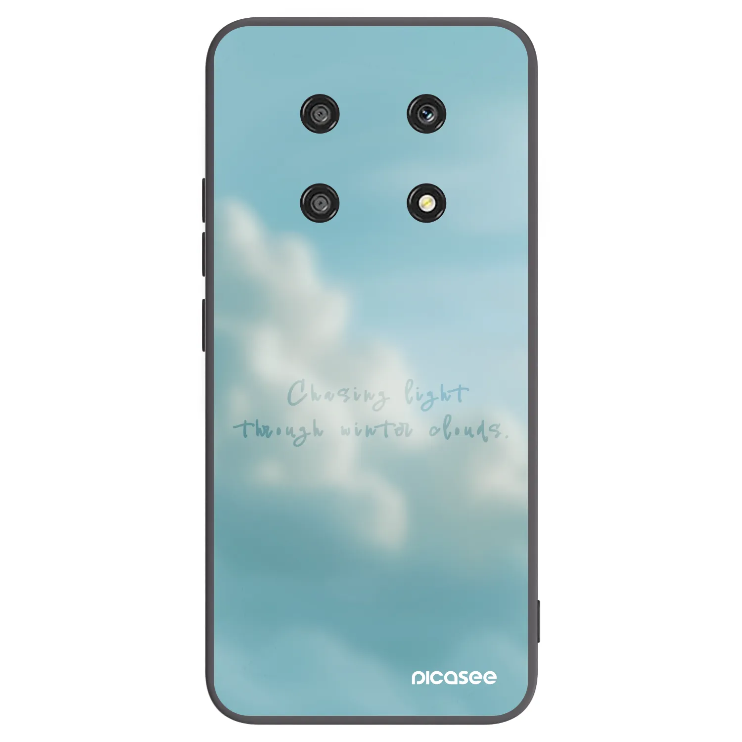 Picasee silikonowe czarne etui na Honor Magic4 Lite 5G - CHASiNG LIGHT
