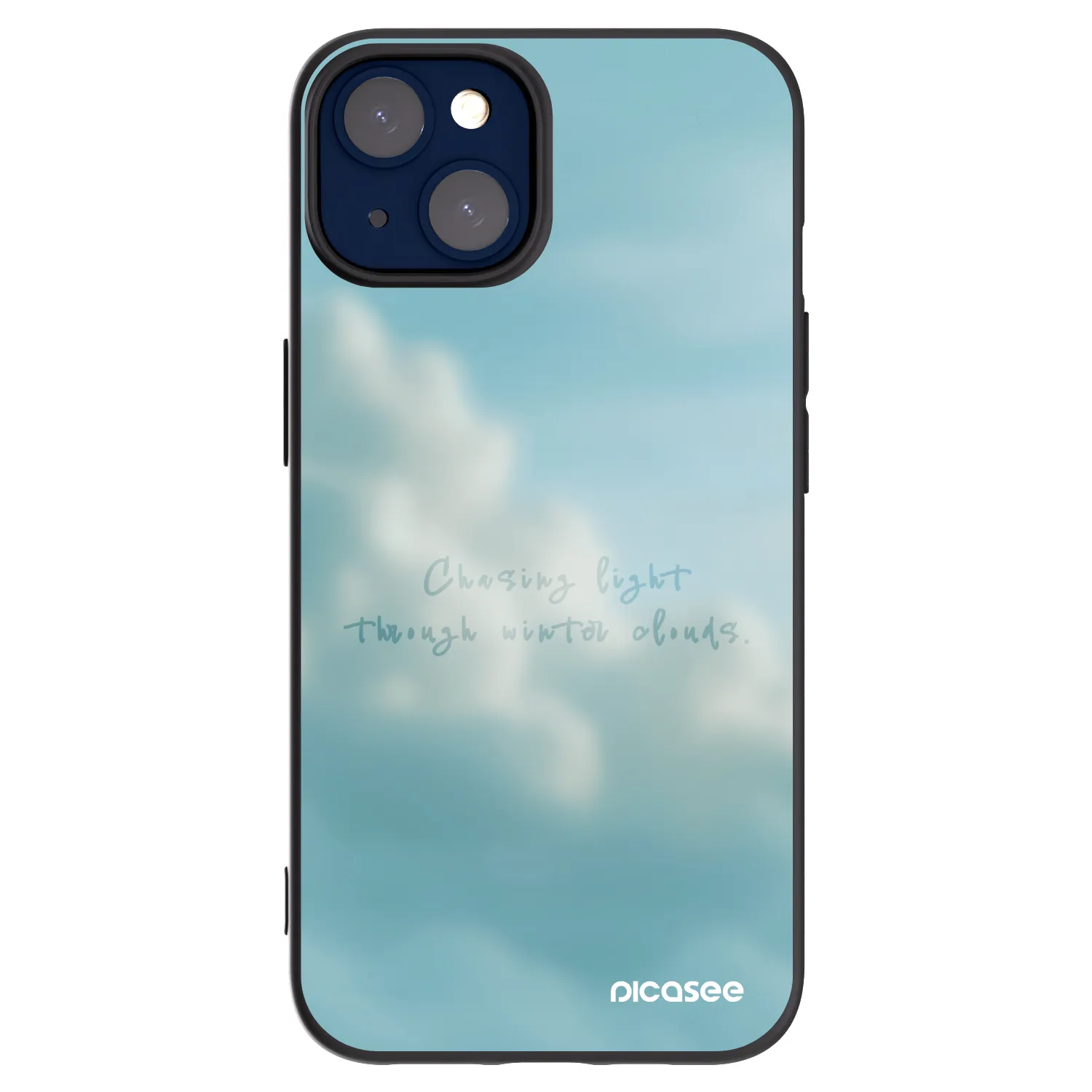 Picasee silikonowe czarne etui na Apple iPhone 14 - CHASiNG LIGHT