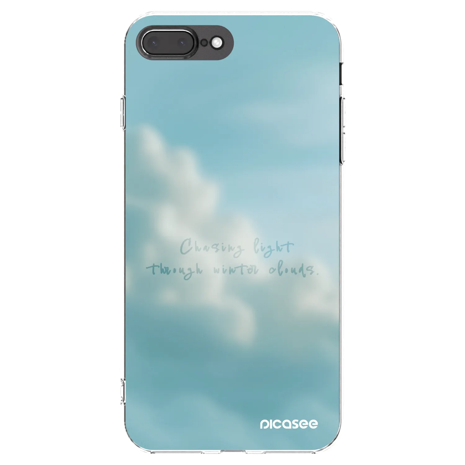 Picasee silikonowe przeźroczyste etui na Apple iPhone 8 Plus - CHASiNG LIGHT