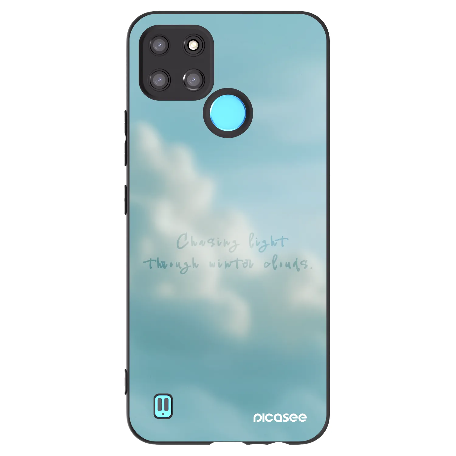 Picasee silikonowe czarne etui na Realme C21Y - CHASiNG LIGHT