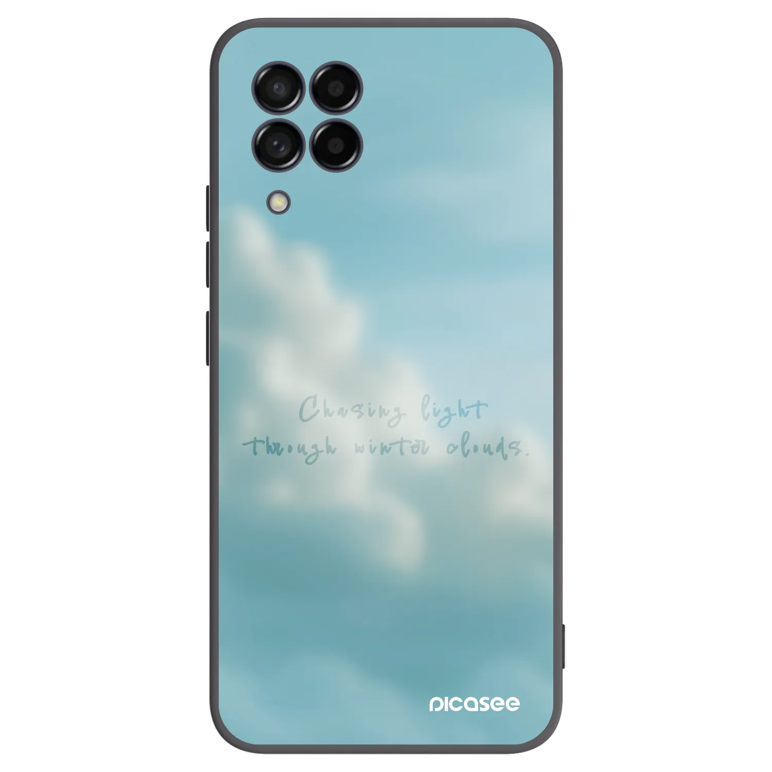Picasee silikonowe czarne etui na Samsung Galaxy M53 5G - CHASiNG LIGHT