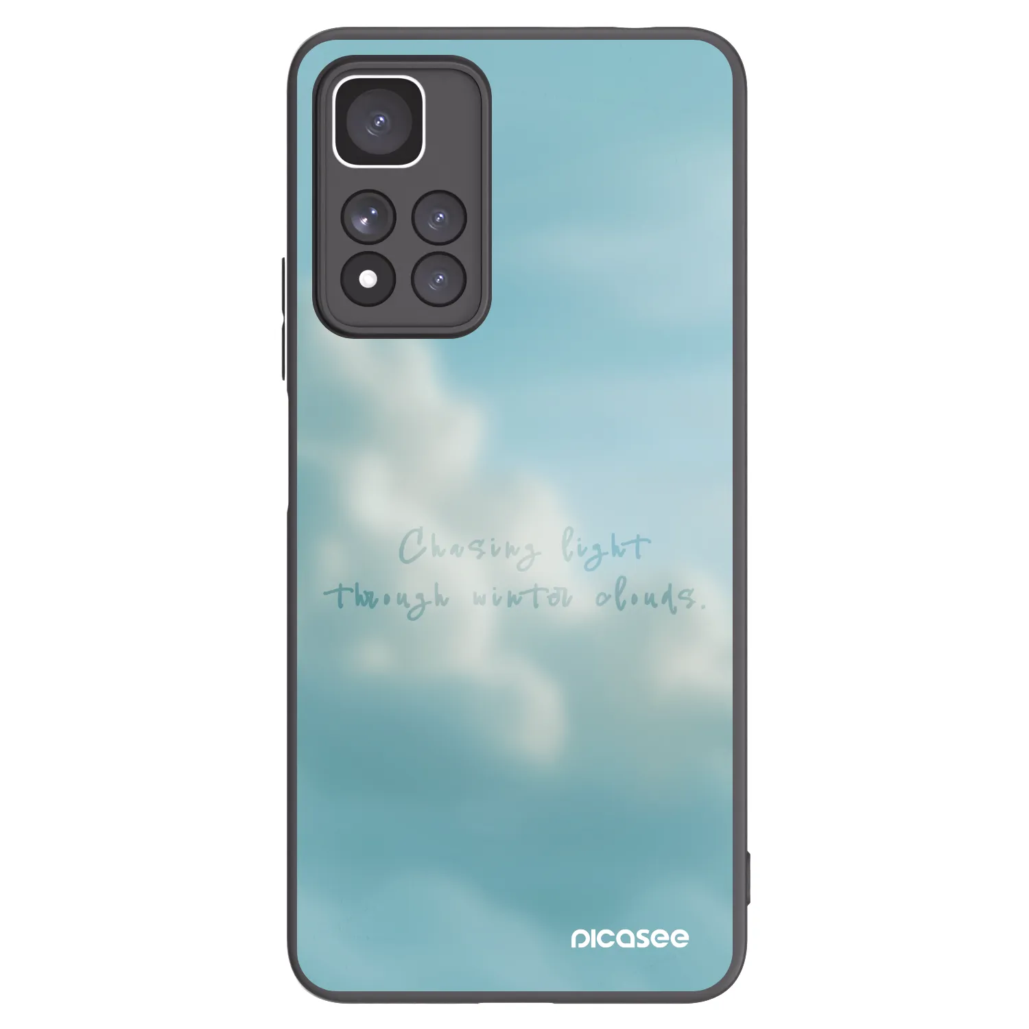 Picasee silikonowe czarne etui na Xiaomi Redmi Note 11 Pro+ 5G - CHASiNG LIGHT