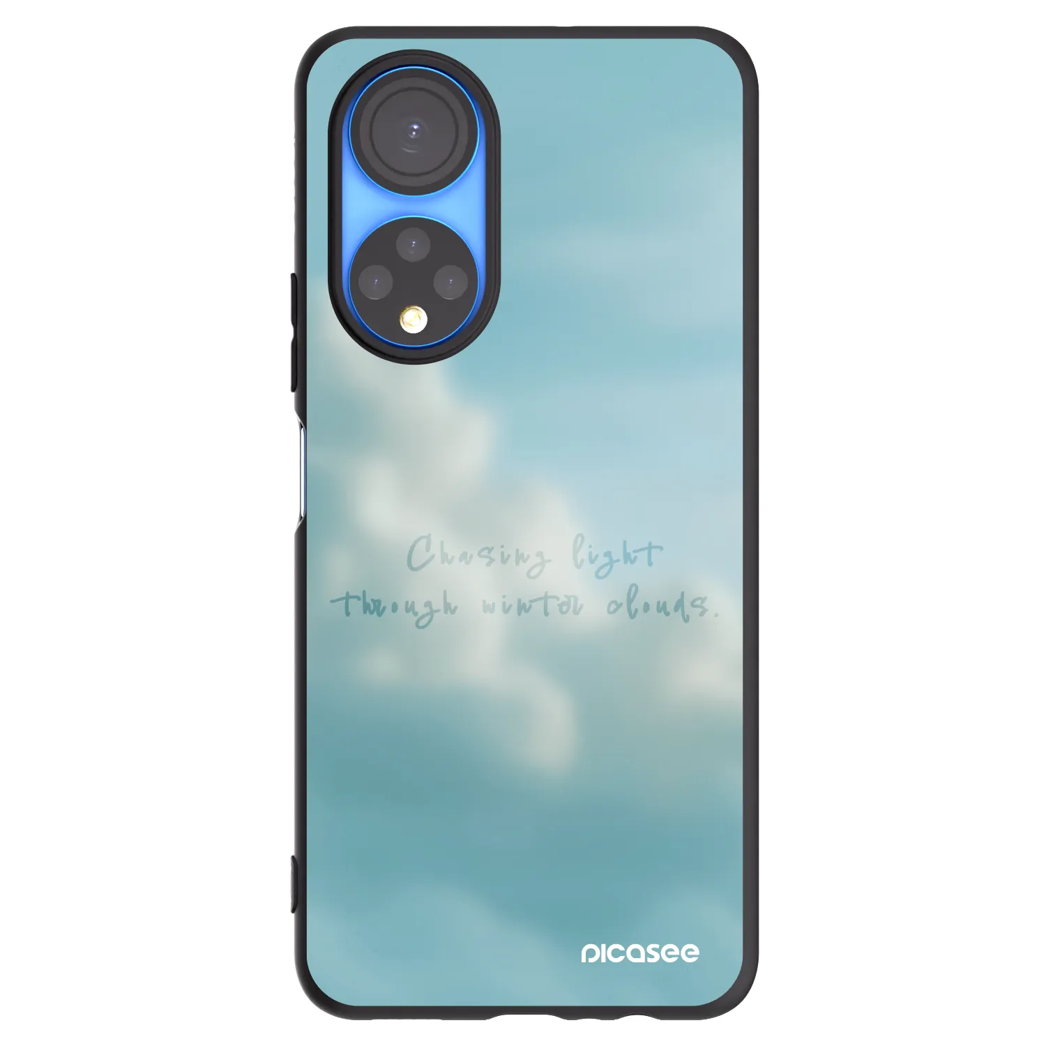 Picasee silikonowe czarne etui na Honor X7 - CHASiNG LIGHT