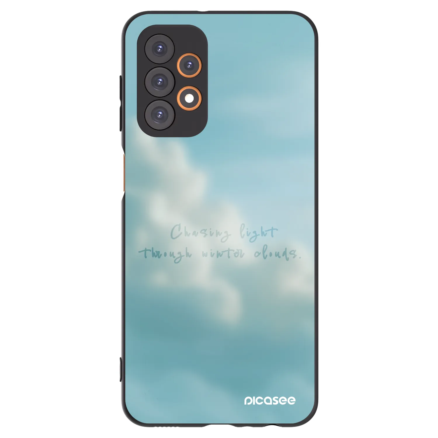 Picasee silikonowe czarne etui na Samsung Galaxy A23 A235F 4G - CHASiNG LIGHT