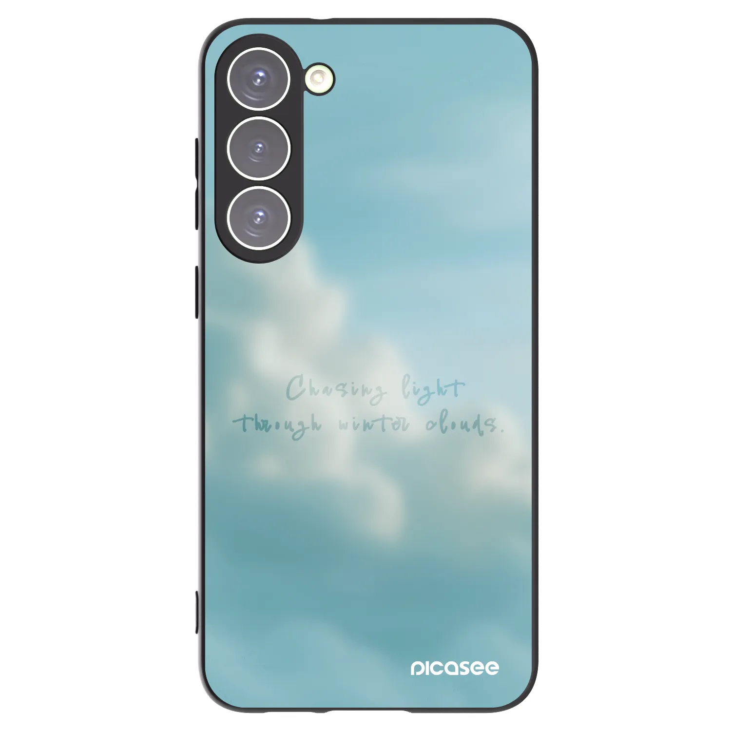 Picasee silikonowe czarne etui na Samsung Galaxy S23+ 5G - CHASiNG LIGHT