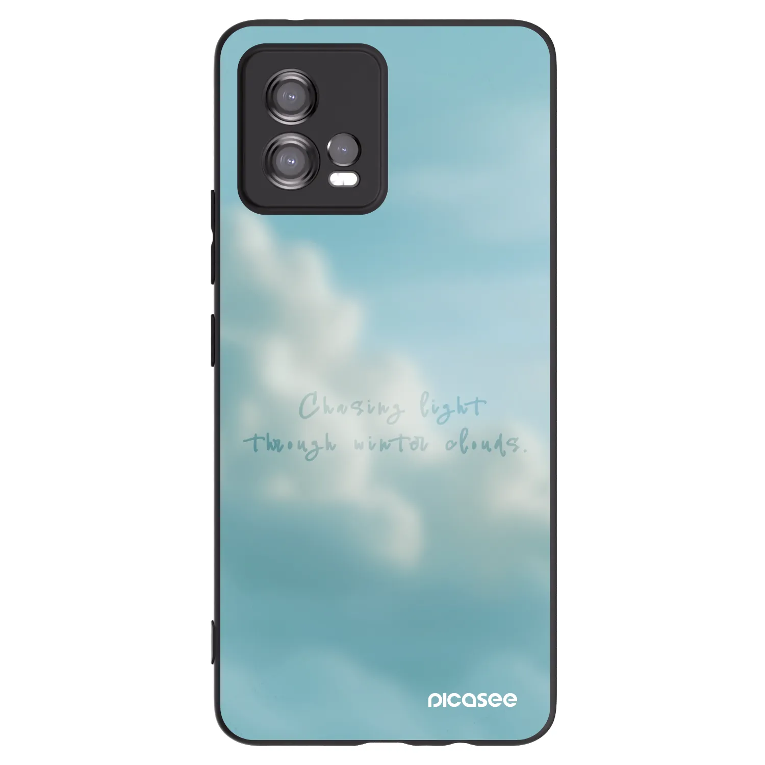 Picasee silikonowe czarne etui na Motorola Moto G72 - CHASiNG LIGHT