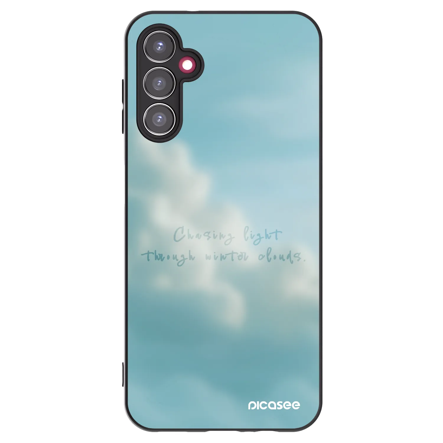 Picasee silikonowe czarne etui na Samsung Galaxy A14 4G A145R - CHASiNG LIGHT