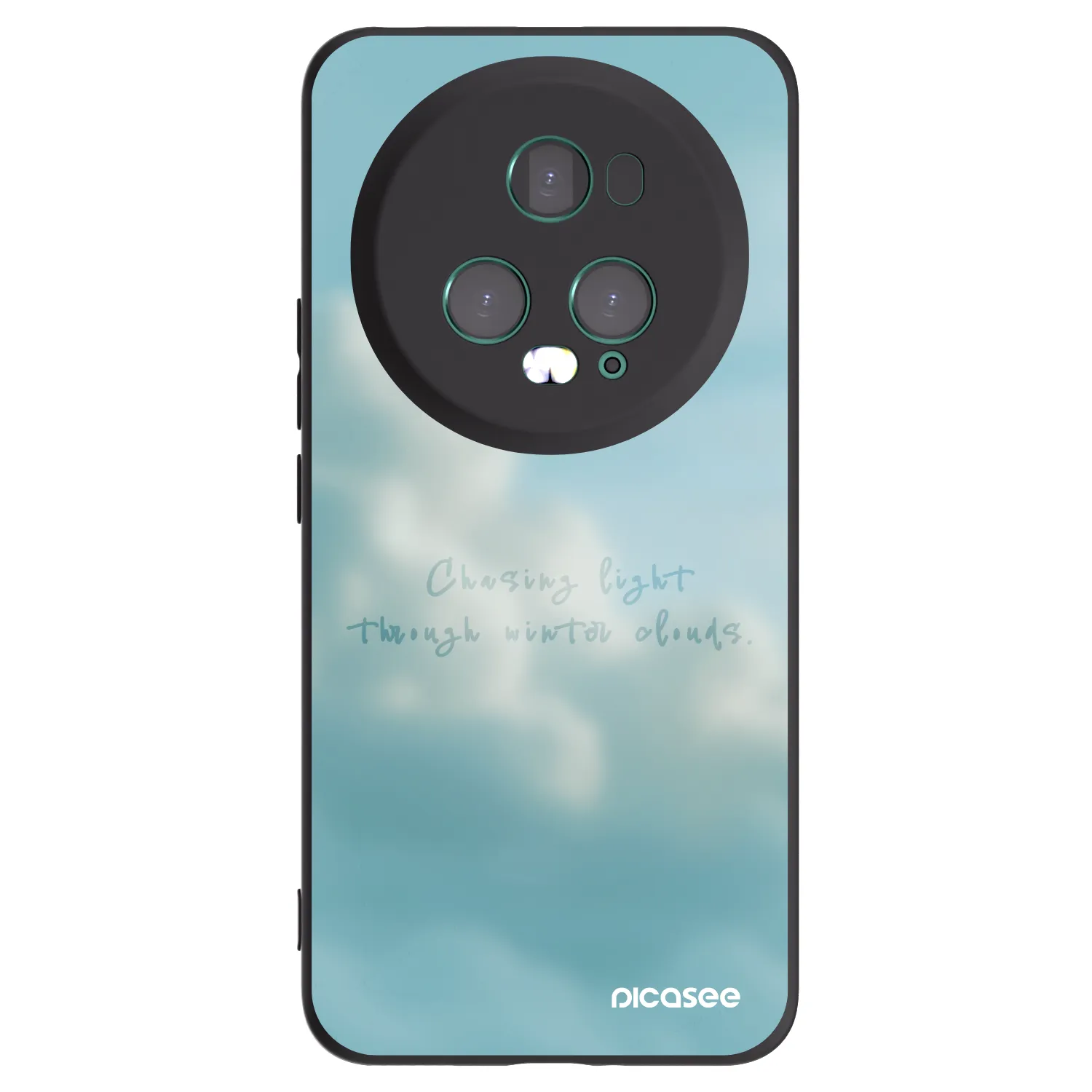 Picasee silikonowe czarne etui na Honor Magic5 Pro - CHASiNG LIGHT