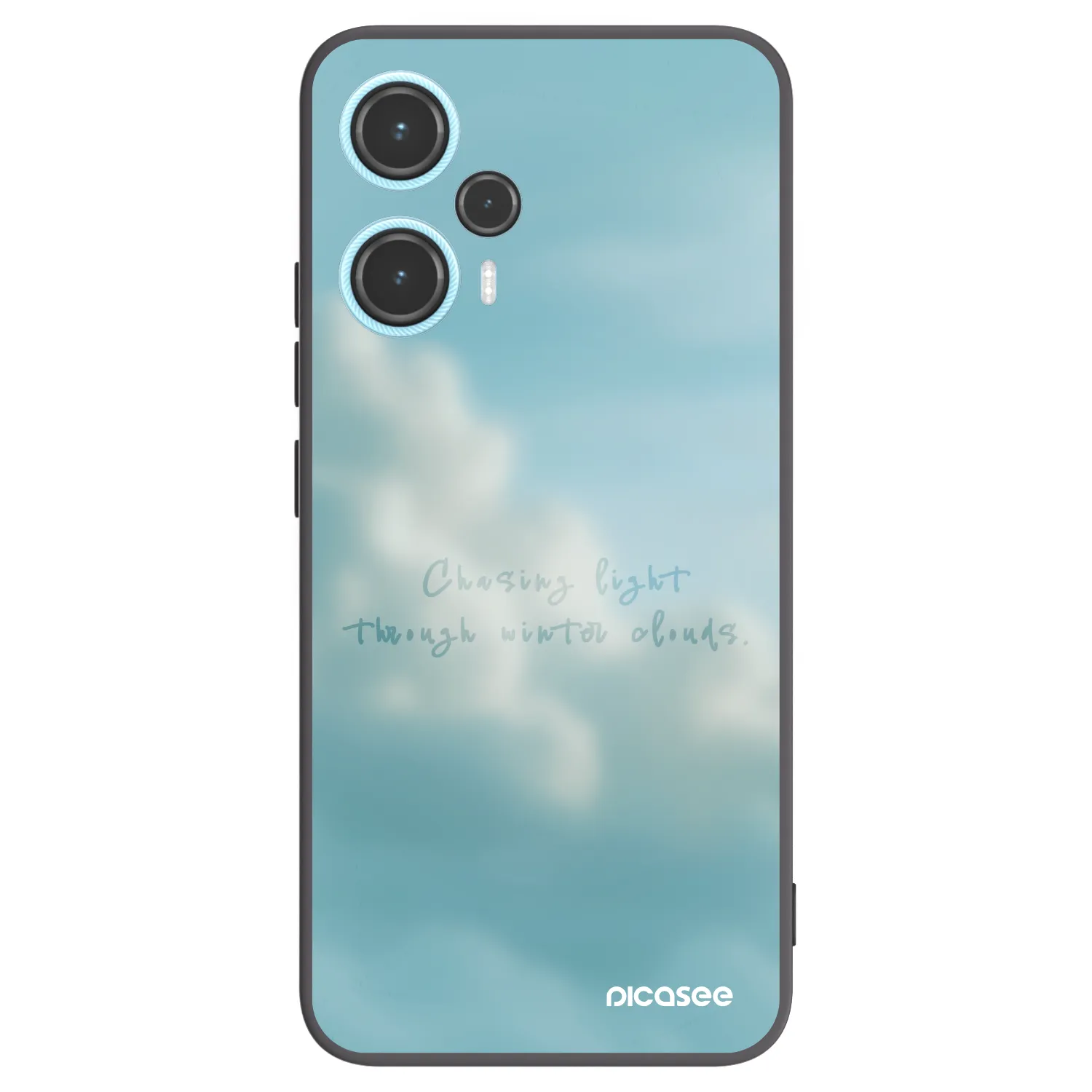 Picasee silikonowe czarne etui na Xiaomi Poco F5 - CHASiNG LIGHT