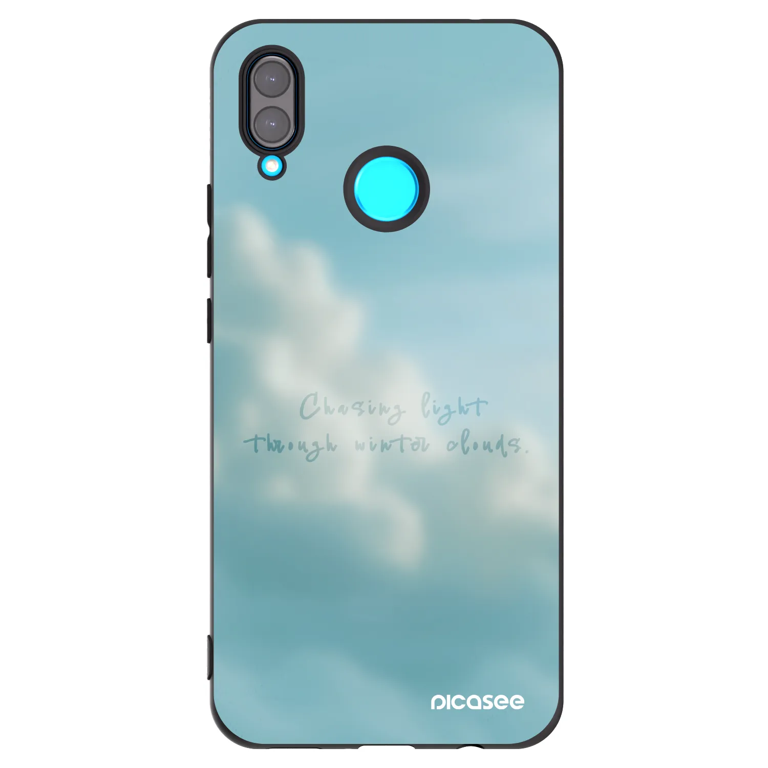Picasee silikonowe czarne etui na Huawei Nova 3i - CHASiNG LIGHT