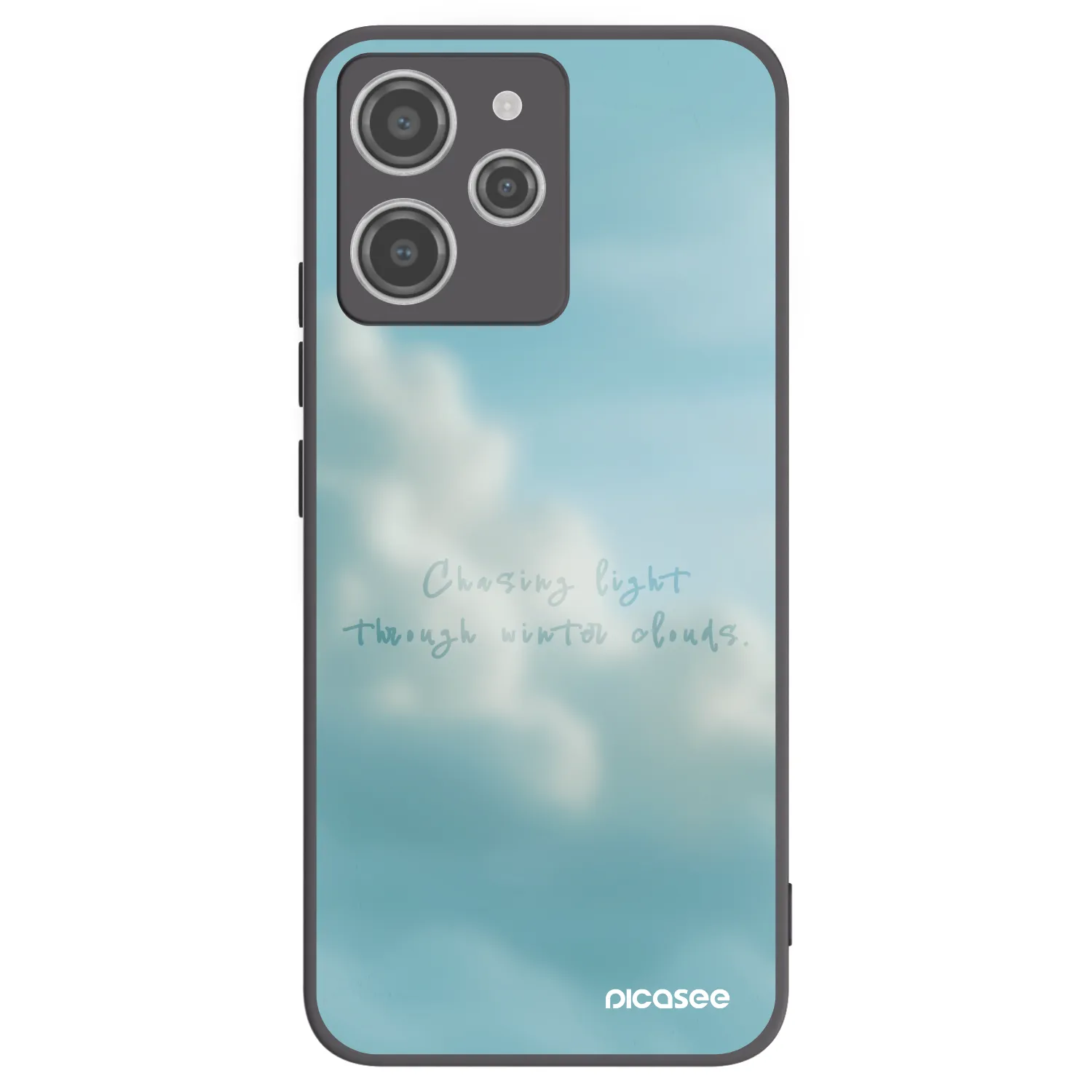 Picasee silikonowe czarne etui na Xiaomi Redmi 12 4G - CHASiNG LIGHT