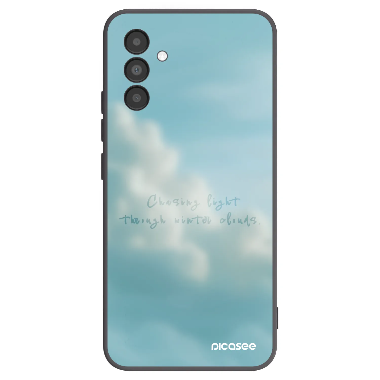 Picasee silikonowe czarne etui na Samsung Galaxy A04s A047F - CHASiNG LIGHT