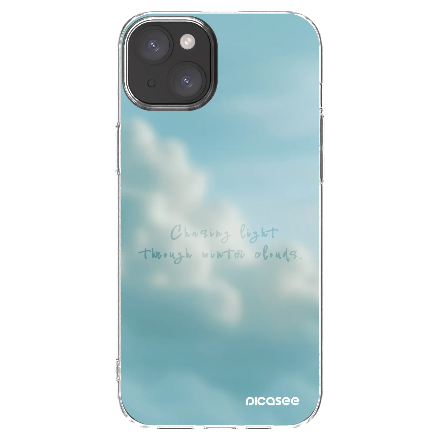 Picasee silikonowe przeźroczyste etui na Apple iPhone 15 Plus - CHASiNG LIGHT