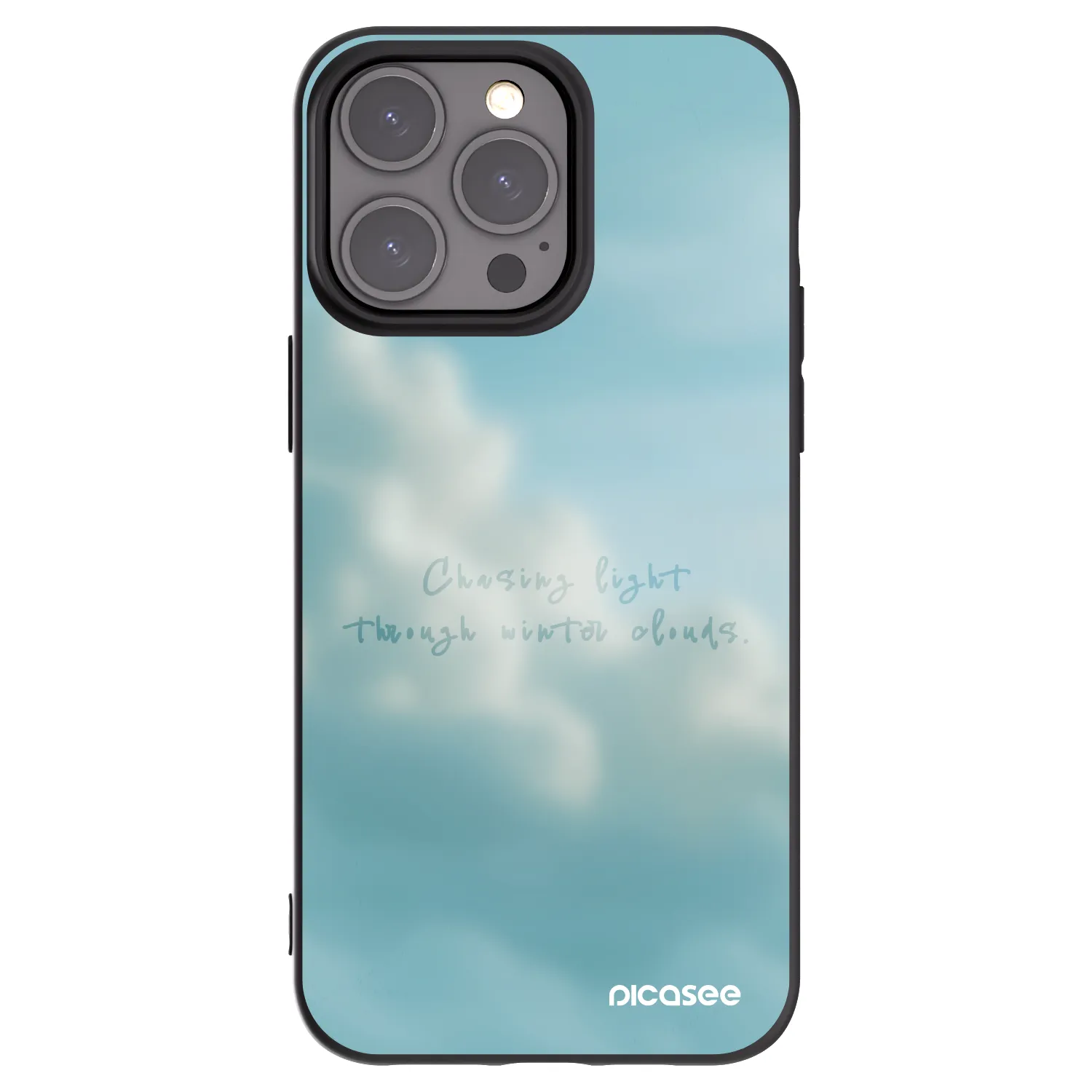 Picasee silikonowe czarne etui na Apple iPhone 15 Pro Max - CHASiNG LIGHT